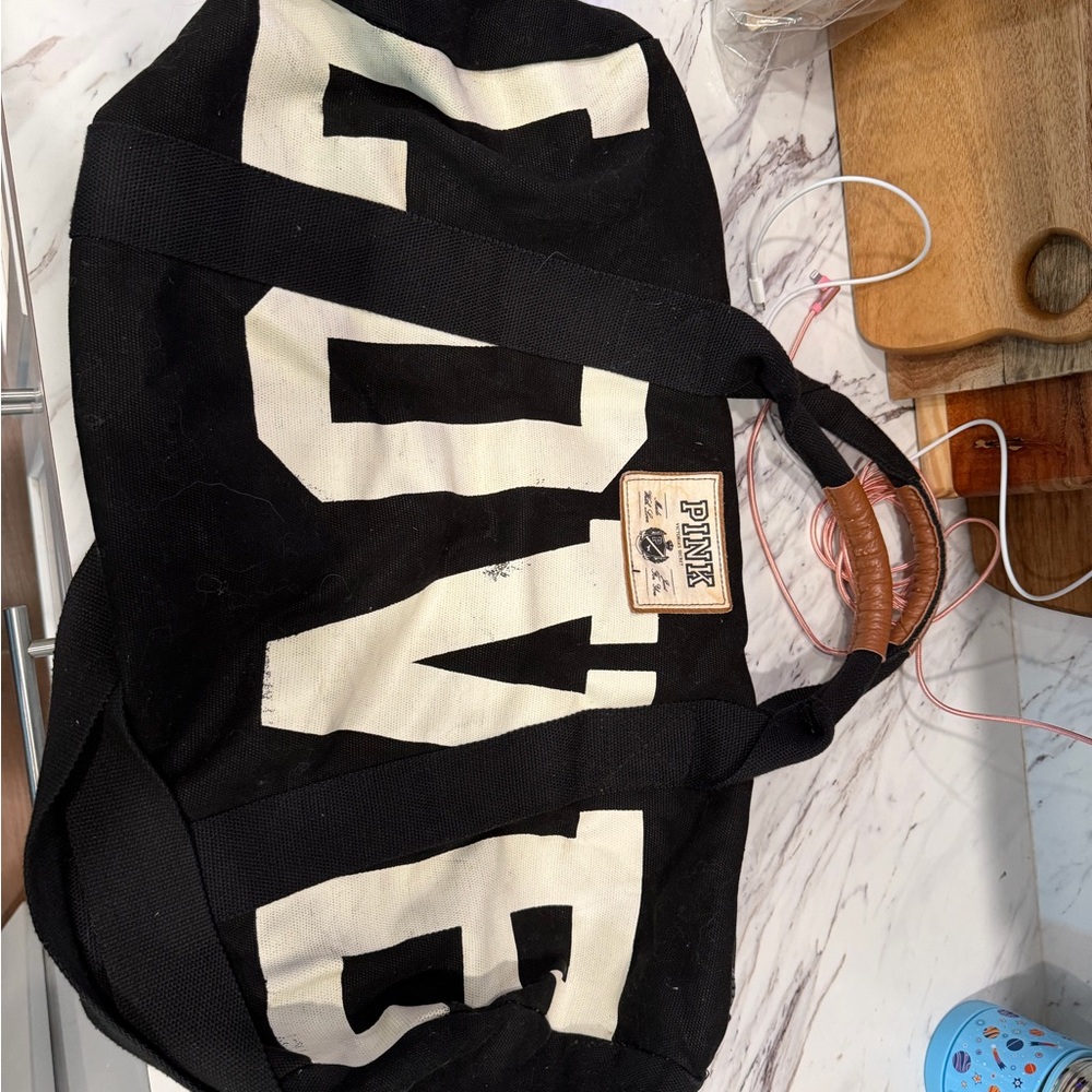 2010s VS Pink Canvas Duffel bag